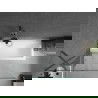Mexen Next vaňová zástena s jedným krídlom 100 x 150 cm, transparentná, gun gray kartáčovaný - 895-100-000-00-00-66