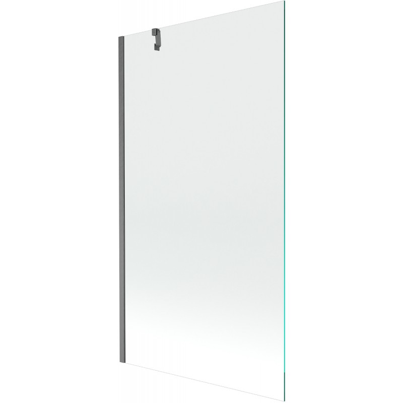 Mexen Next vaňová zástena s jedným krídlom 100 x 150 cm, transparentná, gun gray kartáčovaný - 895-100-000-00-00-66