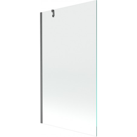 Mexen Next vaňová zástena s jedným krídlom 100 x 150 cm, transparentná, gun gray kartáčovaný - 895-100-000-00-00-66