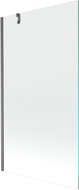 Mexen Next vaňová zástena 1-krídlová 100 x 150 cm, transparentná, brúsená zbraňová sivá - 895-100-000-00-00-66