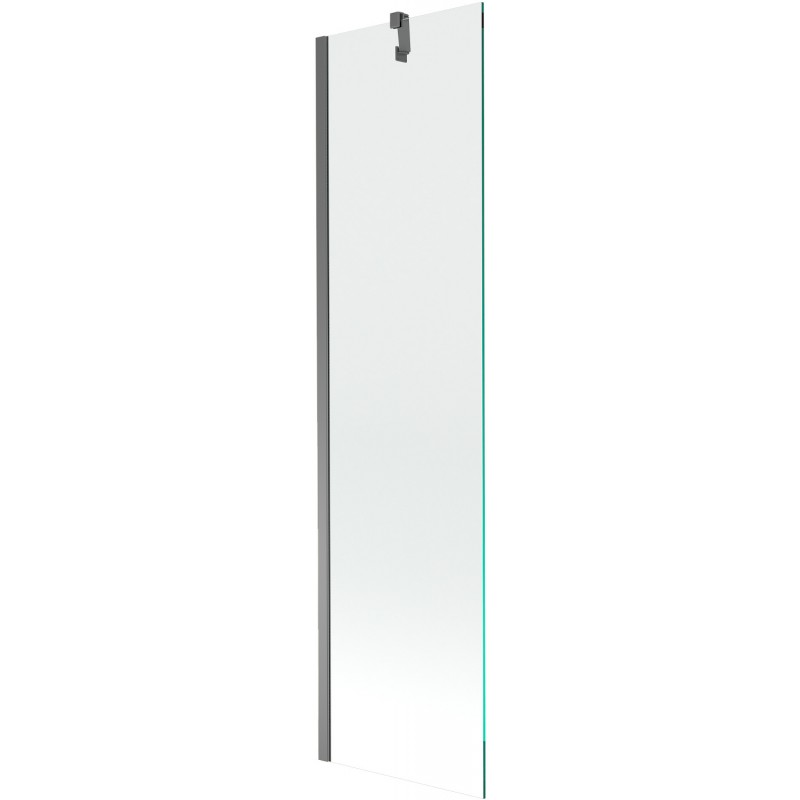 Mexen Next vaňová zástena 1-krídlová 50 x 150 cm, transparentná, gun metal - 895-050-000-00-00-95