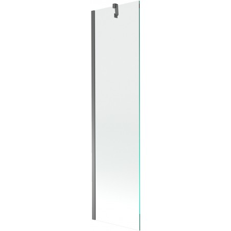 Mexen Next vaňová zástena 1-krídlová 50 x 150 cm, transparentná, gun metal - 895-050-000-00-00-95