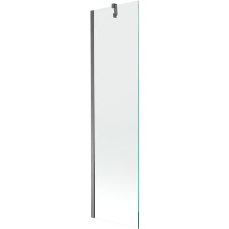 Mexen Next vaňová zástenka 1-krídlová 50 x 150 cm, transparentná, gun metal - 895-050-000-00-00-95