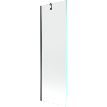Mexen Next vaňová zástena 1-krídlová 60 x 150 cm, transparentná, gun metal - 895-060-000-00-00-95