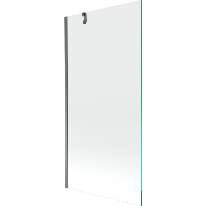 Mexen Next vaničkový paravan 1-krídlový 90 x 150 cm, transparentný, gun metal - 895-090-000-00-00-95