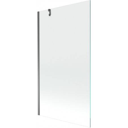 Mexen Next zástenka na vaňu, 1-krídlová 100 x 150 cm, transparentná, gun metal - 895-100-000-00-00-95