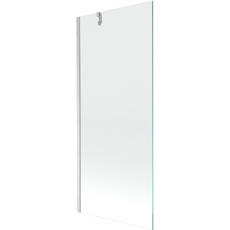 Mexen Next navanový paraván 1-krídlový 80 x 150 cm, transparentný, kefovaný nikel - 895-080-000-00-00-97