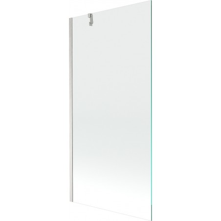 Mexen Next vaňová zástena 1-krídlová 90 x 150 cm, transparentná, brúsený nikel - 895-090-000-00-00-97
