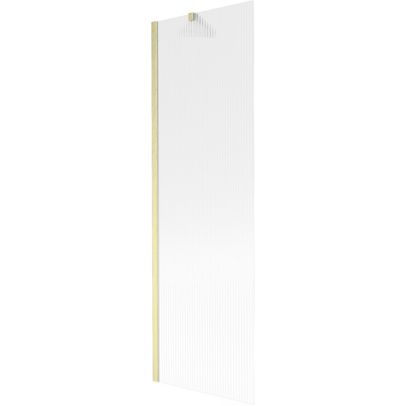 Mexen Next sprchová zásteny 1-krídlová 60 x 150 cm, pruhy, zlatá kartáčovaná - 895-060-000-00-09-55