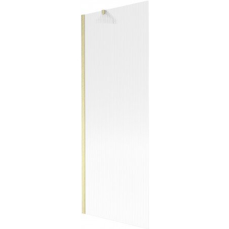 Mexen Next vaňová zásteny 1-krídlová 70 x 150 cm, prúžky, zlatý kartáčovaný - 895-070-000-00-09-55