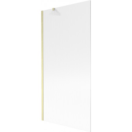 Mexen Next sprchový záves 1-krídlový 90 x 150 cm, prúžkovaný, zlatý brúsený - 895-090-000-00-09-55