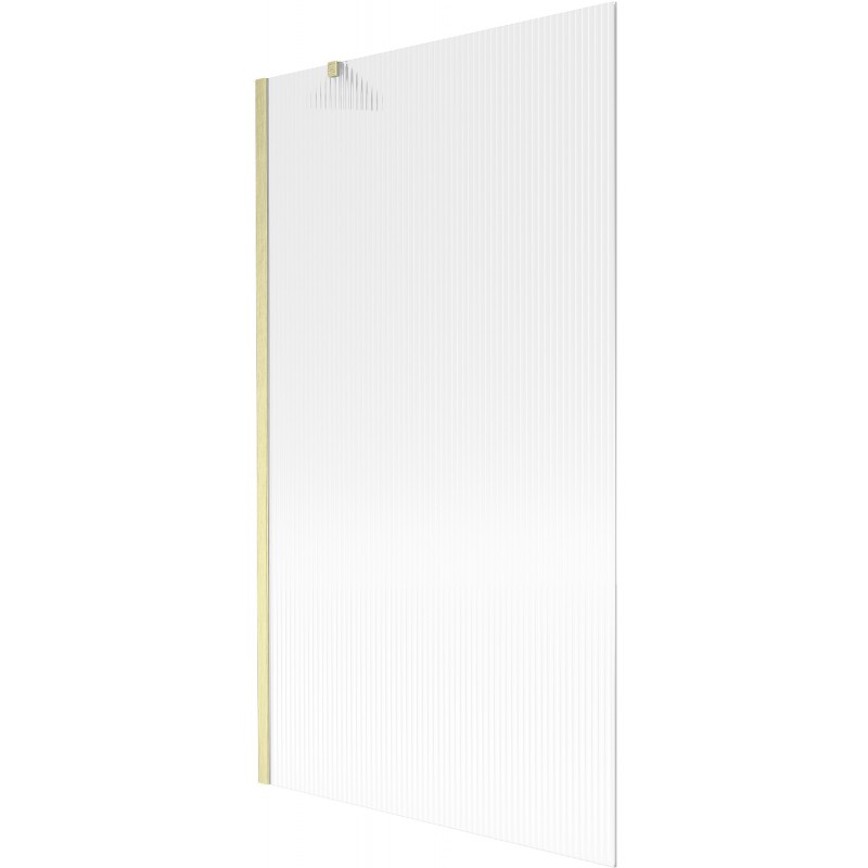 Mexen Next sprchová zástenka 1-krídlová 100 x 150 cm, prúžky, zlatý kartáčovaný - 895-100-000-00-09-55