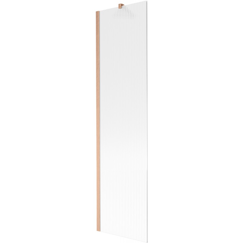 Mexen Next sprchová zástena 1-krídlová 50 x 150 cm, pruhy, brúsená meď - 895-050-000-00-09-65