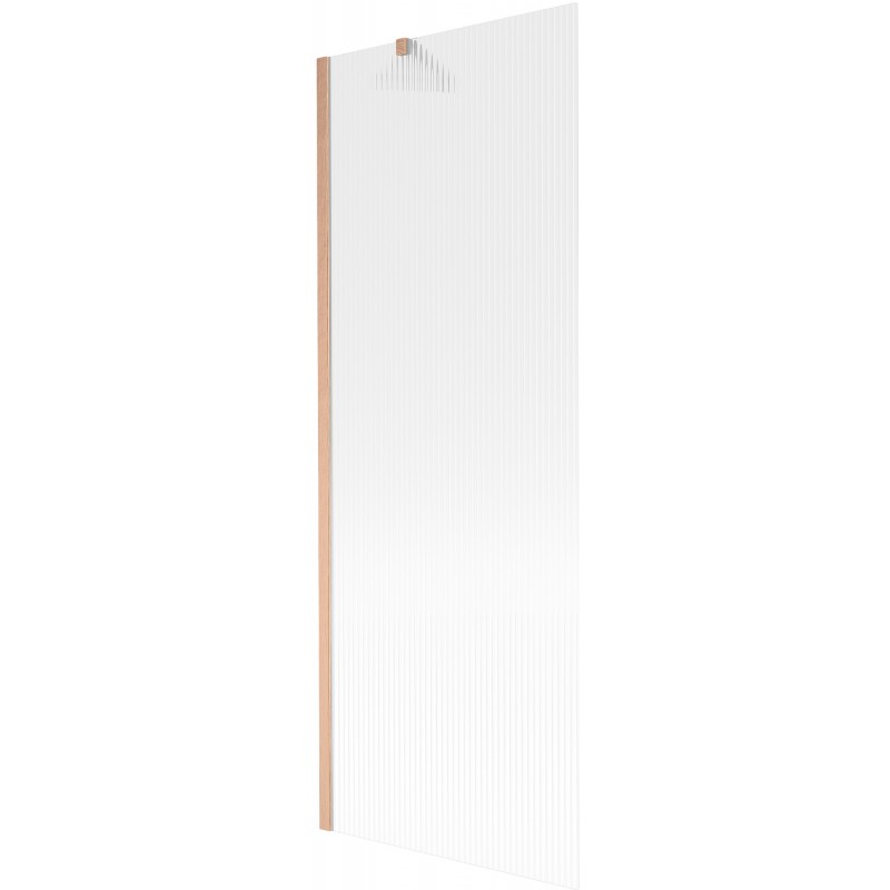 Mexen Next sprchová zástenka 1-krídlová 70 x 150 cm, prúžky, brúsená meď - 895-070-000-00-09-65