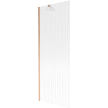 Mexen Next sprchová zástena 1-krídlová 70 x 150 cm, pruhy, brúsená meď - 895-070-000-00-09-65