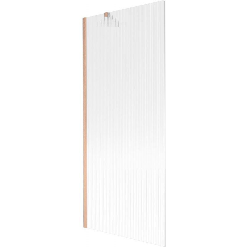 Mexen Next sprchová zástena 1-krídlová 80 x 150 cm, pruhy, brúsená meď - 895-080-000-00-09-65