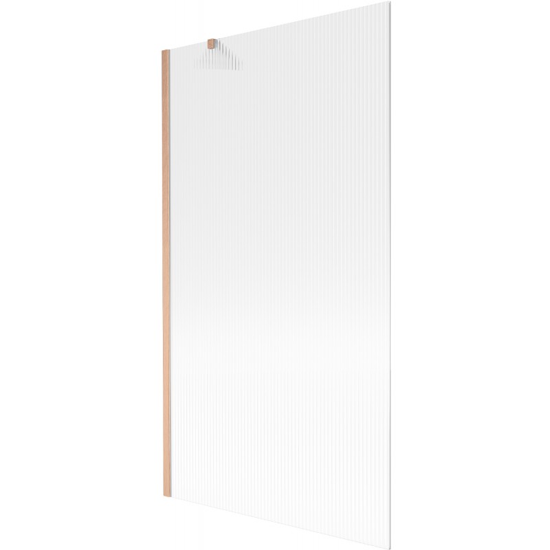 Mexen Next vaňová zástena 1-dielna 100 x 150 cm, pruhy, brúsená meď - 895-100-000-00-09-65