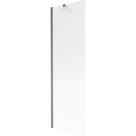 Mexen Next vaňová zástenka 1-krídlová 60 x 150 cm, prúžky, brúsená zbraňová sivá - 895-060-000-00-09-66