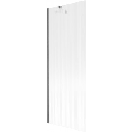 Mexen Next vaňová zástenka 1-krídlová 70 x 150 cm, prúžky, gun gray brúsená - 895-070-000-00-09-66