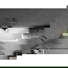 Mexen Next vaňová zástena 1-krídlová 90 x 150 cm, prúžkovaný, brúsený gun gray - 895-090-000-00-09-66
