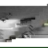 Mexen Next vanová zástena 1-krídlová 90 x 150 cm, prúžky, gun metal - 895-090-000-00-09-95