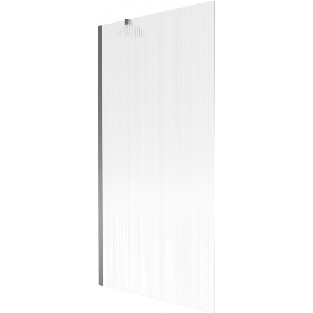 Mexen Next vanová zástena 1-krídlová 90 x 150 cm, prúžky, gun metal - 895-090-000-00-09-95