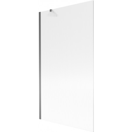 Mexen Next vanová zástěna 1-krídlová 100 x 150 cm, prúžky, gun metal - 895-100-000-00-09-95