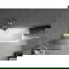 Mexen Next vaňová zástena 1-krídlová 50 x 150 cm, prúžkovaná, brúsený nikel - 895-050-000-00-09-97
