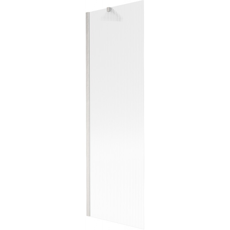 Mexen Next vaňová zástena 1-krídlová 60 x 150 cm, prúžky, brúsený nikel - 895-060-000-00-09-97