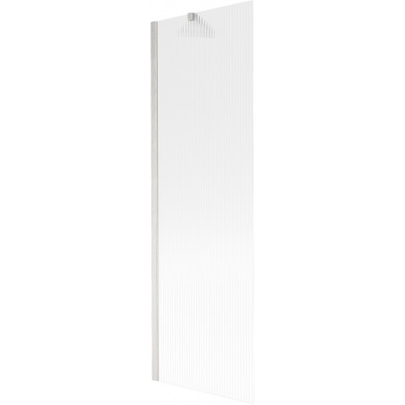 Mexen Next vaňová zástena 1-krídlová 60 x 150 cm, prúžky, brúsený nikel - 895-060-000-00-09-97