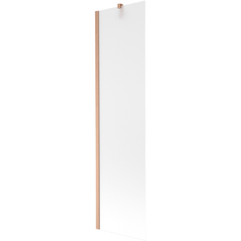 Mexen Next sprchová zástenka 1-krídlo 50 x 150 cm, námraza, kartáčovaná meď - 895-050-000-00-30-65
