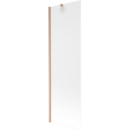 Mexen Next vaňová zástena 1-krídlová 60 x 150 cm, námraza, brúsená meď - 895-060-000-00-30-65