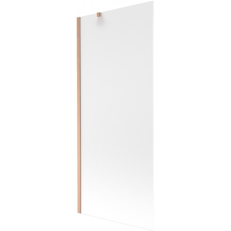 Mexen Next vaňová zástena 1-krídlová 80 x 150 cm, námraza, kartáčovaná meď - 895-080-000-00-30-65