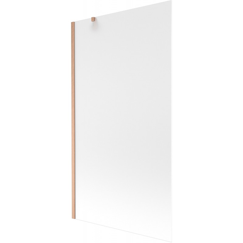 Mexen Next vaňová zástena 1-krídlová 100 x 150 cm, matné sklo, brúsená meď - 895-100-000-00-30-65