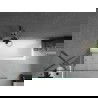 Mexen Next jednokrídlový vaňový paraván 90 x 150 cm, transparentný, brúsený gun gray - 895-090-000-00-00-66