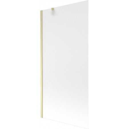 Mexen Next sprchový záves 1-krídlový 90 x 150 cm, mráz, zlatý kartáčovaný - 895-090-000-00-30-55