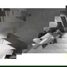 Mexen Next sprchová zástena 1-krídlová 90 x 150 cm, mrazená, gun metal - 895-090-000-00-30-95