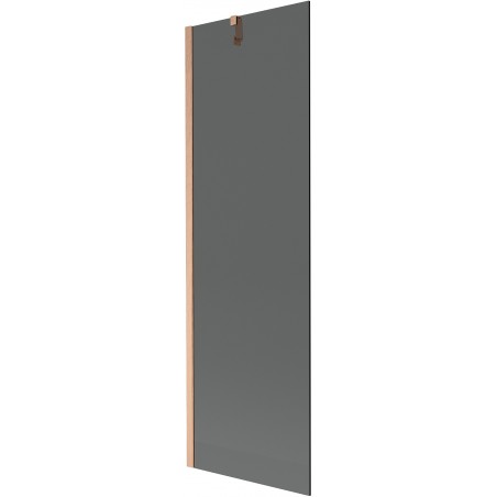 Mexen Next vaňová zástena 1-krídlová 60 x 150 cm, grafit, brúsená meď - 895-060-000-00-40-65