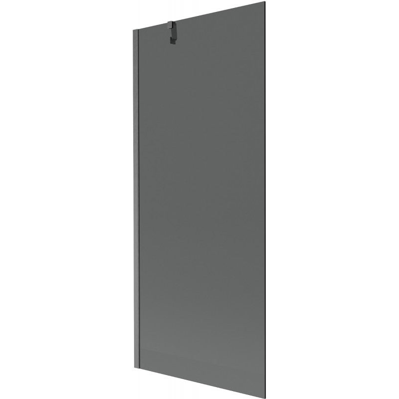 Mexen Next vanová zástena 1-krídlová 80 x 150 cm, grafit, brúsená gun gray - 895-080-000-00-40-66