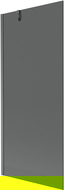 Mexen Next vanová zástena 1-krídlová 80 x 150 cm, grafit, brúsená gun gray - 895-080-000-00-40-66
