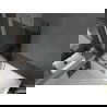 Mexen Next vaňová zástena 1-krídlová 90 x 150 cm, grafit, brúsená gun gray - 895-090-000-00-40-66