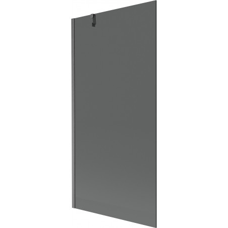 Mexen Next vaňová zástena 1-krídlová 90 x 150 cm, grafit, brúsená gun gray - 895-090-000-00-40-66