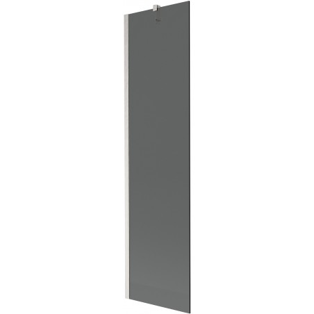 Mexen Next, sprchová zástena 1-dielna 50 x 150 cm, grafit, brúsený nikel - 895-050-000-00-40-97