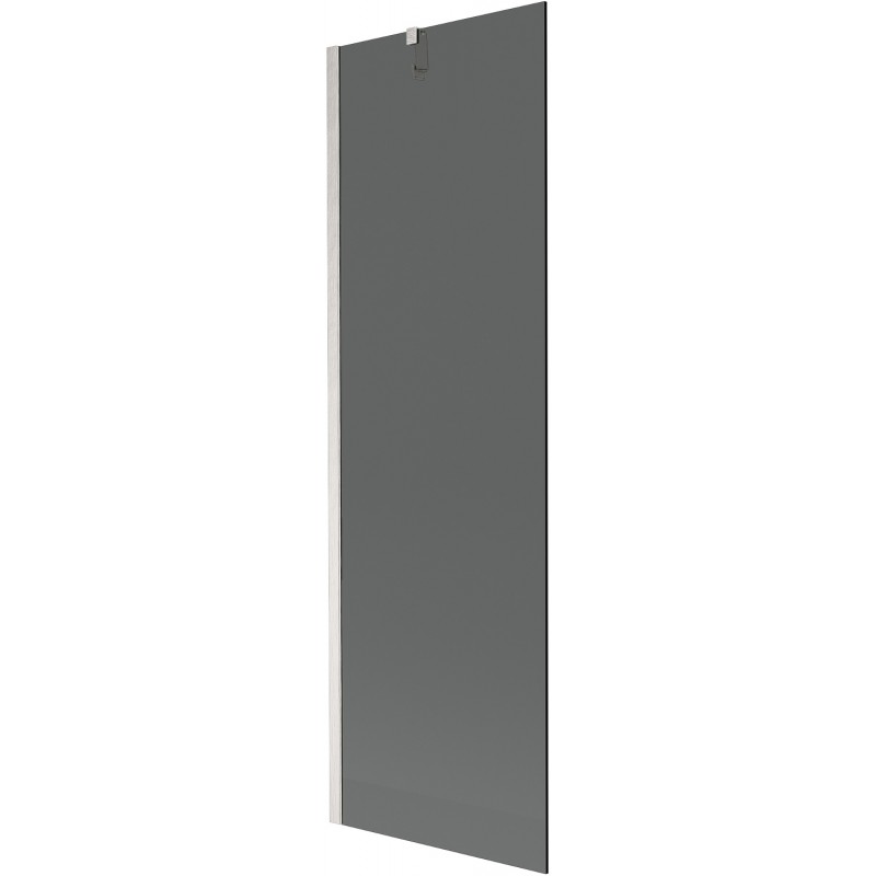 Mexen Next vaňová zástena 1-krídlová 60 x 150 cm, grafit, brúsený nikel - 895-060-000-00-40-97