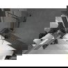 Mexen Next sprchová zábrana 1-krídlová 70 x 150 cm, čierny vzor, gun gray kartáčovaný - 895-070-000-00-70-66