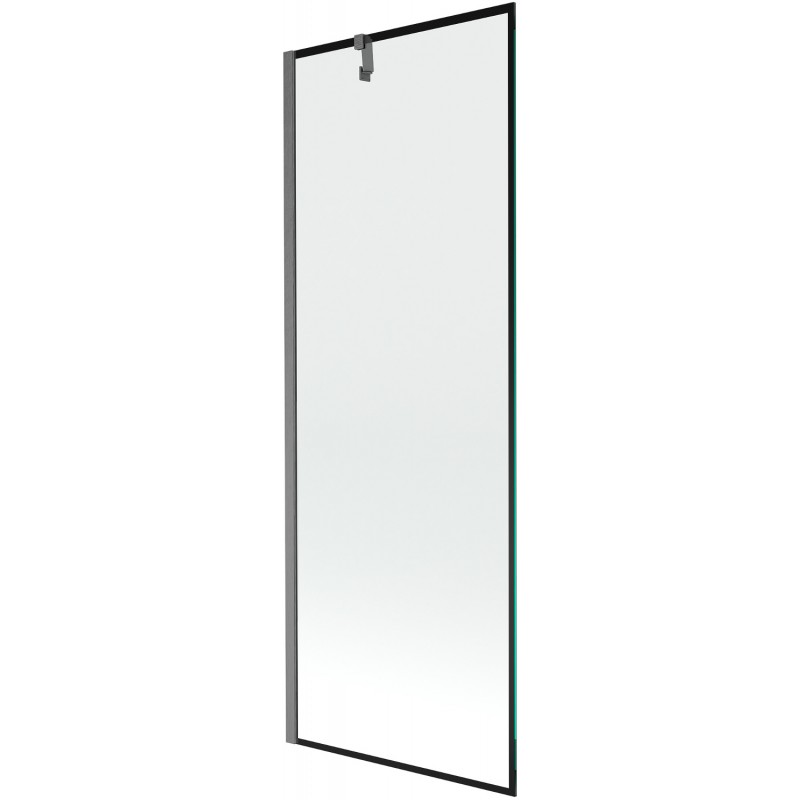 Mexen Next sprchová zábrana 1-krídlová 70 x 150 cm, čierny vzor, gun gray kartáčovaný - 895-070-000-00-70-66