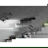 Mexen Next sprchová zábrana 1-krídlová 70 x 150 cm, čierny vzor, gun gray kartáčovaný - 895-070-000-00-70-66
