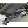 Mexen Next jednokrídlová vaňová stena 80 x 150 cm, čierny vzor, gun gray kartáčovaný - 895-080-000-00-70-66