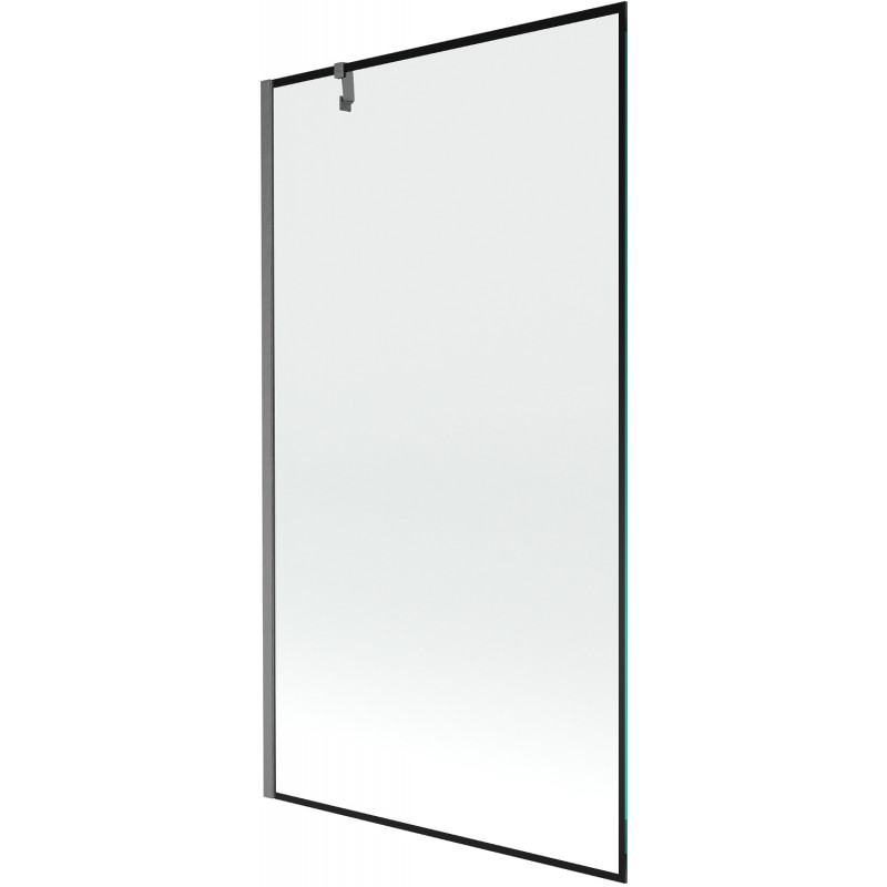 Mexen Next sprchová zástena 1-krídlová 100 x 150 cm, čierny rám, gun gray brúsený - 895-100-000-00-70-66