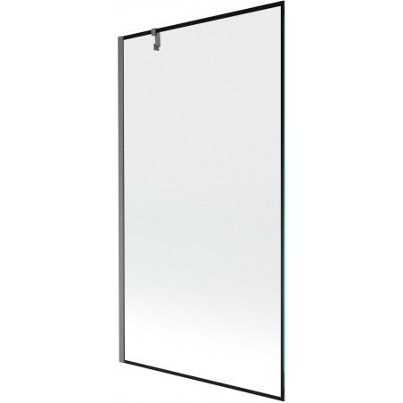 Mexen Next sprchová zástena 1-krídlová 100 x 150 cm, čierny rám, gun gray brúsený - 895-100-000-00-70-66